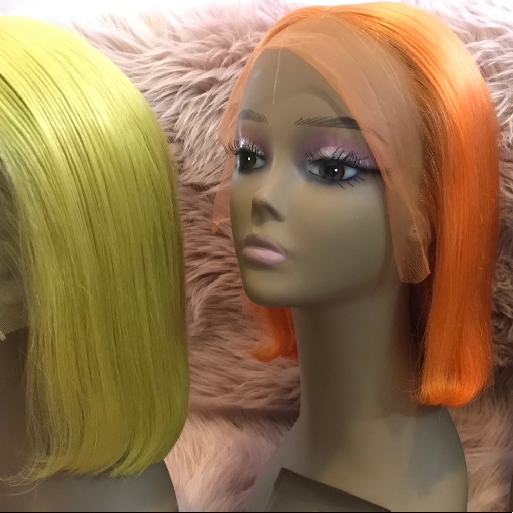 COPY - 100% Brazilian remy lace front bob wig 8 i…